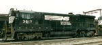 NS 3817 sits at the fuel racks